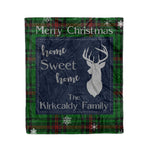 Scotstee Shop Tartan Plaid Christmas Fleece Blankets Clan Kirkcaldy Plaid Blanket, tartan blanket, tartan blanket fleece, plaid blanket, plaid fleece blanket, clan tartan blanket, clan blanket, christmas blanket