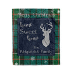 Scotstee Shop Tartan Plaid Christmas Fleece Blankets Clan Kirkpatrick Plaid Blanket, tartan blanket, tartan blanket fleece, plaid blanket, plaid fleece blanket, clan tartan blanket, clan blanket, christmas blanket