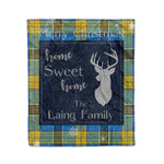 Scotstee Shop Tartan Plaid Christmas Fleece Blankets Clan Laing Plaid Blanket, tartan blanket, tartan blanket fleece, plaid blanket, plaid fleece blanket, clan tartan blanket, clan blanket, christmas blanket