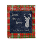 Scotstee Shop Tartan Plaid Christmas Fleece Blankets Clan Langlands Plaid Blanket, tartan blanket, tartan blanket fleece, plaid blanket, plaid fleece blanket, clan tartan blanket, clan blanket, christmas blanket