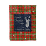 Scotstee Shop Tartan Plaid Christmas Fleece Blankets Clan Langlands Plaid Blanket, tartan blanket, tartan blanket fleece, plaid blanket, plaid fleece blanket, clan tartan blanket, clan blanket, christmas blanket