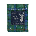 Scotstee Shop Tartan Plaid Christmas Fleece Blankets Clan Lauder Plaid Blanket, tartan blanket, tartan blanket fleece, plaid blanket, plaid fleece blanket, clan tartan blanket, clan blanket, christmas blanket