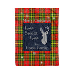 Scotstee Shop Tartan Plaid Christmas Fleece Blankets Clan Leask Plaid Blanket, tartan blanket, tartan blanket fleece, plaid blanket, plaid fleece blanket, clan tartan blanket, clan blanket, christmas blanket