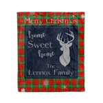 Scotstee Shop Tartan Plaid Christmas Fleece Blankets Clan Lennox Plaid Blanket, tartan blanket, tartan blanket fleece, plaid blanket, plaid fleece blanket, clan tartan blanket, clan blanket, christmas blanket