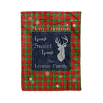 Scotstee Shop Tartan Plaid Christmas Fleece Blankets Clan Lennox Plaid Blanket, tartan blanket, tartan blanket fleece, plaid blanket, plaid fleece blanket, clan tartan blanket, clan blanket, christmas blanket