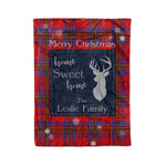 Scotstee Shop Tartan Plaid Christmas Fleece Blankets Clan Leslie Modern Plaid Blanket, tartan blanket, tartan blanket fleece, plaid blanket, plaid fleece blanket, clan tartan blanket, clan blanket, christmas blanket