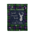 Scotstee Shop Tartan Plaid Christmas Fleece Blankets Clan Leslie Plaid Blanket, tartan blanket, tartan blanket fleece, plaid blanket, plaid fleece blanket, clan tartan blanket, clan blanket, christmas blanket