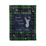Scotstee Shop Tartan Plaid Christmas Fleece Blankets Clan Leslie Plaid Blanket, tartan blanket, tartan blanket fleece, plaid blanket, plaid fleece blanket, clan tartan blanket, clan blanket, christmas blanket