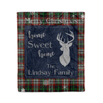 Scotstee Shop Tartan Plaid Christmas Fleece Blankets Clan Lindsay Hunting Plaid Blanket, tartan blanket, tartan blanket fleece, plaid blanket, plaid fleece blanket, clan tartan blanket, clan blanket, christmas blanket