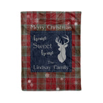 Scotstee Shop Tartan Plaid Christmas Fleece Blankets Clan Lindsay Plaid Blanket, tartan blanket, tartan blanket fleece, plaid blanket, plaid fleece blanket, clan tartan blanket, clan blanket, christmas blanket