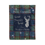 Scotstee Shop Tartan Plaid Christmas Fleece Blankets Clan Nicolson Hunting Ancient Plaid Blanket, tartan blanket, tartan blanket fleece, plaid blanket, plaid fleece blanket, clan tartan blanket, clan blanket, christmas blanket