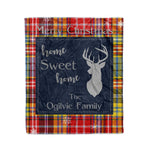 Scotstee Shop Tartan Plaid Christmas Fleece Blankets Clan Ogilvie Of Airlie Ancient Plaid Blanket, tartan blanket, tartan blanket fleece, plaid blanket, plaid fleece blanket, clan tartan blanket, clan blanket, christmas blanket