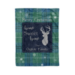 Scotstee Shop Tartan Plaid Christmas Fleece Blankets Clan Oliphant Ancient Plaid Blanket, tartan blanket, tartan blanket fleece, plaid blanket, plaid fleece blanket, clan tartan blanket, clan blanket, christmas blanket