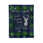 Scotstee Shop Tartan Plaid Christmas Fleece Blankets Clan Oliphant Plaid Blanket, tartan blanket, tartan blanket fleece, plaid blanket, plaid fleece blanket, clan tartan blanket, clan blanket, christmas blanket
