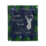 Scotstee Shop Tartan Plaid Christmas Fleece Blankets Clan Oliphant Plaid Blanket, tartan blanket, tartan blanket fleece, plaid blanket, plaid fleece blanket, clan tartan blanket, clan blanket, christmas blanket