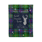 Scotstee Shop Tartan Plaid Christmas Fleece Blankets Clan Tait Plaid Blanket, tartan blanket, tartan blanket fleece, plaid blanket, plaid fleece blanket, clan tartan blanket, clan blanket, christmas blanket