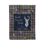Scotstee Shop Tartan Plaid Christmas Fleece Blankets Clan Taylor Weathered Plaid Blanket, tartan blanket, tartan blanket fleece, plaid blanket, plaid fleece blanket, clan tartan blanket, clan blanket, christmas blanket