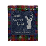 Scotstee Shop Tartan Plaid Christmas Fleece Blankets Clan Tennant Plaid Blanket, tartan blanket, tartan blanket fleece, plaid blanket, plaid fleece blanket, clan tartan blanket, clan blanket, christmas blanket