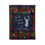 Scotstee Shop Tartan Plaid Christmas Fleece Blankets Clan Tennant Plaid Blanket, tartan blanket, tartan blanket fleece, plaid blanket, plaid fleece blanket, clan tartan blanket, clan blanket, christmas blanket