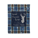 Scotstee Shop Tartan Plaid Christmas Fleece Blankets Clan Thomson Blue Plaid Blanket, tartan blanket, tartan blanket fleece, plaid blanket, plaid fleece blanket, clan tartan blanket, clan blanket, christmas blanket