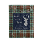 Scotstee Shop Tartan Plaid Christmas Fleece Blankets Clan Thomson Hunting Modern Plaid Blanket, tartan blanket, tartan blanket fleece, plaid blanket, plaid fleece blanket, clan tartan blanket, clan blanket, christmas blanket