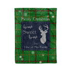 Scotstee Shop Tartan Plaid Christmas Fleece Blankets Clan Tribe of Mar Plaid Blanket, tartan blanket, tartan blanket fleece, plaid blanket, plaid fleece blanket, clan tartan blanket, clan blanket, christmas blanket