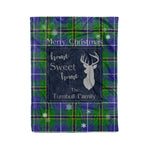 Scotstee Shop Tartan Plaid Christmas Fleece Blankets Clan Turnbull Hunting Plaid Blanket, tartan blanket, tartan blanket fleece, plaid blanket, plaid fleece blanket, clan tartan blanket, clan blanket, christmas blanket