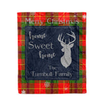 Scotstee Shop Tartan Plaid Christmas Fleece Blankets Clan Turnbull Plaid Blanket, tartan blanket, tartan blanket fleece, plaid blanket, plaid fleece blanket, clan tartan blanket, clan blanket, christmas blanket