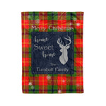 Scotstee Shop Tartan Plaid Christmas Fleece Blankets Clan Turnbull Plaid Blanket, tartan blanket, tartan blanket fleece, plaid blanket, plaid fleece blanket, clan tartan blanket, clan blanket, christmas blanket