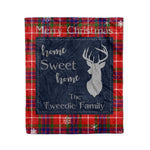 Scotstee Shop Tartan Plaid Christmas Fleece Blankets Clan Tweedie Red Plaid Blanket, tartan blanket, tartan blanket fleece, plaid blanket, plaid fleece blanket, clan tartan blanket, clan blanket, christmas blanket