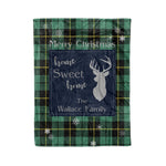 Scotstee Shop Tartan Plaid Christmas Fleece Blankets Clan Wallace Ancient Plaid Blanket, tartan blanket, tartan blanket fleece, plaid blanket, plaid fleece blanket, clan tartan blanket, clan blanket, christmas blanket