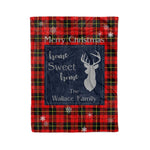 Scotstee Shop Tartan Plaid Christmas Fleece Blankets Clan Wallace Plaid Blanket, tartan blanket, tartan blanket fleece, plaid blanket, plaid fleece blanket, clan tartan blanket, clan blanket, christmas blanket