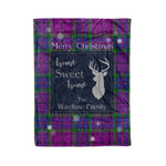 Scotstee Shop Tartan Plaid Christmas Fleece Blankets Clan Wardlaw Plaid Blanket, tartan blanket, tartan blanket fleece, plaid blanket, plaid fleece blanket, clan tartan blanket, clan blanket, christmas blanket