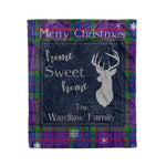 Scotstee Shop Tartan Plaid Christmas Fleece Blankets Clan Wardlaw Plaid Blanket, tartan blanket, tartan blanket fleece, plaid blanket, plaid fleece blanket, clan tartan blanket, clan blanket, christmas blanket