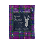 Scotstee Shop Tartan Plaid Christmas Fleece Blankets Clan Wardlaw Plaid Blanket, tartan blanket, tartan blanket fleece, plaid blanket, plaid fleece blanket, clan tartan blanket, clan blanket, christmas blanket