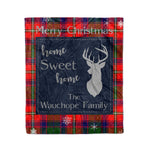 Scotstee Shop Tartan Plaid Christmas Fleece Blankets Clan Wauchope Plaid Blanket, tartan blanket, tartan blanket fleece, plaid blanket, plaid fleece blanket, clan tartan blanket, clan blanket, christmas blanket