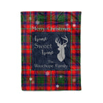 Scotstee Shop Tartan Plaid Christmas Fleece Blankets Clan Wauchope Plaid Blanket, tartan blanket, tartan blanket fleece, plaid blanket, plaid fleece blanket, clan tartan blanket, clan blanket, christmas blanket