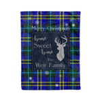 Scotstee Shop Tartan Plaid Christmas Fleece Blankets Clan Weir Plaid Blanket, tartan blanket, tartan blanket fleece, plaid blanket, plaid fleece blanket, clan tartan blanket, clan blanket, christmas blanket