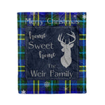 Scotstee Shop Tartan Plaid Christmas Fleece Blankets Clan Weir Plaid Blanket, tartan blanket, tartan blanket fleece, plaid blanket, plaid fleece blanket, clan tartan blanket, clan blanket, christmas blanket