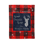 Scotstee Shop Tartan Plaid Christmas Fleece Blankets Clan Wemyss Plaid Blanket, tartan blanket, tartan blanket fleece, plaid blanket, plaid fleece blanket, clan tartan blanket, clan blanket, christmas blanket
