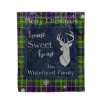 Scotstee Shop Tartan Plaid Christmas Fleece Blankets Clan Whitefoord Plaid Blanket, tartan blanket, tartan blanket fleece, plaid blanket, plaid fleece blanket, clan tartan blanket, clan blanket, christmas blanket