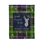 Scotstee Shop Tartan Plaid Christmas Fleece Blankets Clan Whitelaw Modern Plaid Blanket, tartan blanket, tartan blanket fleece, plaid blanket, plaid fleece blanket, clan tartan blanket, clan blanket, christmas blanket