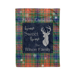 Scotstee Shop Tartan Plaid Christmas Fleece Blankets Clan Wilson Plaid Blanket, tartan blanket, tartan blanket fleece, plaid blanket, plaid fleece blanket, clan tartan blanket, clan blanket, christmas blanket