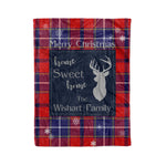 Scotstee Shop Tartan Plaid Christmas Fleece Blankets Clan Wishart Plaid Blanket, tartan blanket, tartan blanket fleece, plaid blanket, plaid fleece blanket, clan tartan blanket, clan blanket, christmas blanket