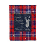 Scotstee Shop Tartan Plaid Christmas Fleece Blankets Clan Wishart Plaid Blanket, tartan blanket, tartan blanket fleece, plaid blanket, plaid fleece blanket, clan tartan blanket, clan blanket, christmas blanket