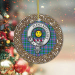 Pitcairn Celtic Circle Plaid Ornament Gift. Christmas Tree Ornament Tartan Ornament Great Christmas Ornaments Gift - Scotstee Shop