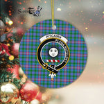 Pitcairn Scottish Clan Plaid Ornament Gift. Christmas Tree Ornament Pitcairn Clan Tartan Ornament Great Christmas Ornaments Gift - Scotstee Shop