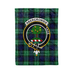Plaid Blanket Abercrombie Clan Crest Badge Tartan Blanket Scottish Green Plaid Throw Blanket Tartan Plaid Fleece Blanket