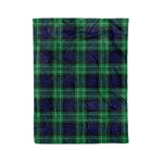 Plaid Blanket Abercrombie Tartan Blanket Scottish Green Plaid Throw Blanket Tartan Plaid Fleece Blanket - Scotstee Shop