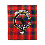 Plaid Blanket Abernethy Clan Crest Badge Tartan Blanket Scottish Red Plaid Throw Blanket Tartan Plaid Fleece Blanket